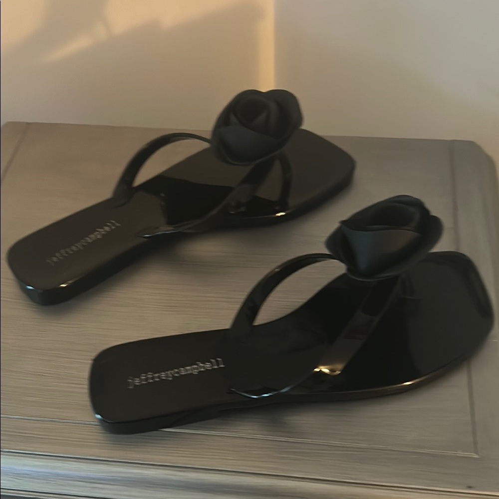 Jeffrey Campbell Black Minimalist Sandals